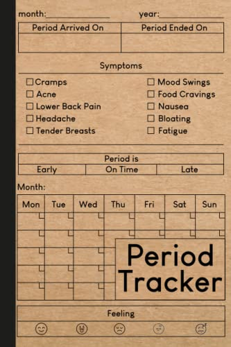 Period Tracker: Ovulation Tracker journal, Menstrual cycle tracker journal for young girls, teens and women, Period Trackers & Menstrual Calendars