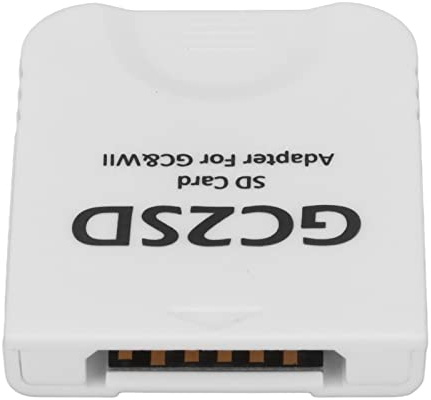 GC2SD Premium Micro Adattatore per Scheda di Memoria per , Chiave SD Adattatore per Convertitore di Scheda di Memoria per per Console di Gioco GC, Plug And Play Adattatore per Micro(Bianco)