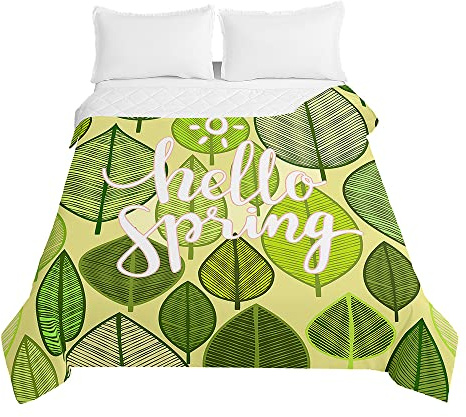 Odot Colcha Bouti de Verano, 3D Primavera Estampado Suave Microfibra Multiusos Cubrecama Lavable Acolchada Edredón Manta para Cama de Infantil Individual Matrimonio (100x150cm,Paisaje 2)