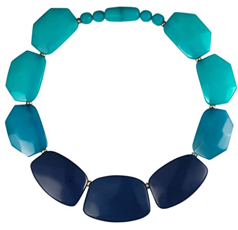 ZAVANA Bunte Statement-Halskette für Frauen, Handgemachte Boho Chic Chunky Halskette für Damen, Eleganter Bohème Modeschmuck für Frauen