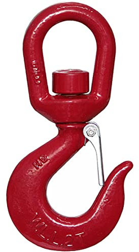 Wirbellasthaken Lasthaken Ösenlasthaken Sicherheitshaken Haken mit Öse Wirbelhaken 2000 KG