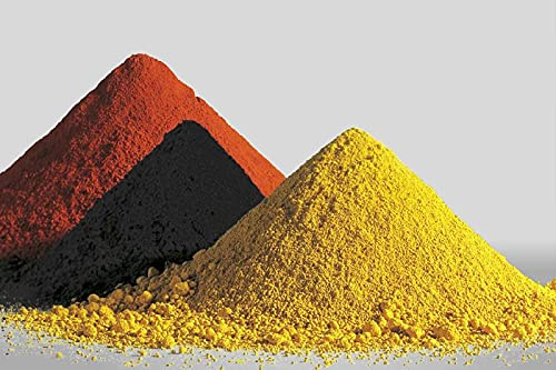 Iron Oxide Powder ~ High Grade Pigment ~ Red, Yellow, Black ~ 100 Grams to 1.5 Kilo (Craft & Design UK, UK Seller) (L. Black Iron Oxide - 1 Kilogram)