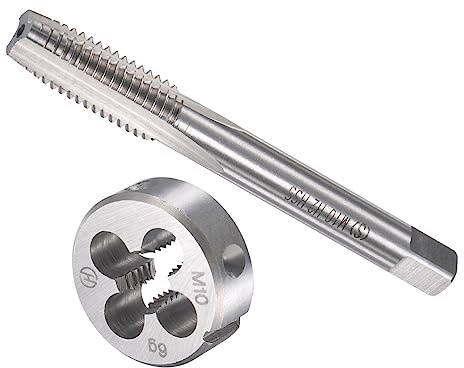 CoCud Toque Y Muera Juego M10 X 1.5 Rosca Métrica Acero Alta Velocidad Tornillo Máquina Toque Y Muera Herramienta Kit Aplicaciones: para Roscado Y Reparación con Rosca 1-Juego