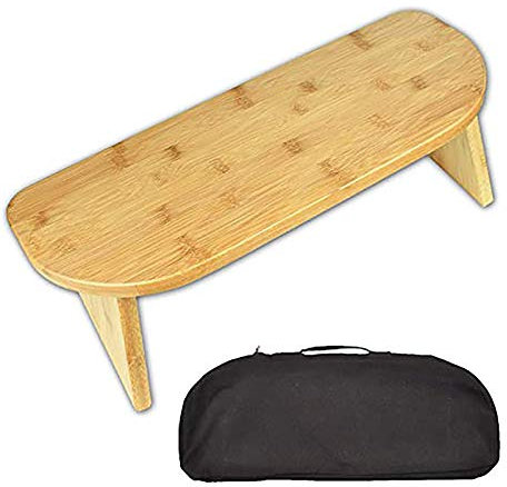 Faltbare Meditationsbank, Perfekter Kniehocker, ergonomische Yoga-Bank, hergestellt aus erneuerbarem Bambus
