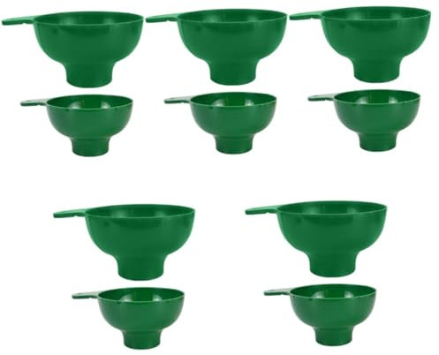Garneck 10 Pezzi Imbuto Fornello Imbuti Per Marmellata Di Grandi Dimensioni Bocca Lattina Vaso Aceto Antipasto Bottiglia Cucinando Riempitivo Kit Imbuti Per Spezie Fan Pp