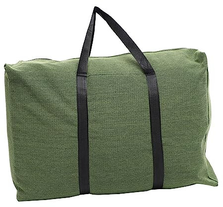 KOMBIUDA Gepäcktasche Aus Canvas Mit Reißverschluss Und Griff Große Reisetasche Für Reisegebrauch Gepäckaufbewahrungstasche Mit Viel Stauraum