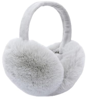GWAWG Ohrenwärmer, Ohrenschützer Damen, Weiche Winter-Ohrenwärmer, Grau Earmuffs, für Winter Kaltes Wetter Outdoor Weihnachten