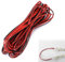 Cable Fil Electrique Flexible,Câble PVC Cuivre de Électrique,2 Fils Cable Électrique Rouge Noir,Extension Cable LED,Fil Électrique,Câble Rouge Noir À 2 Conducteurs,Fil Électrique Cable
