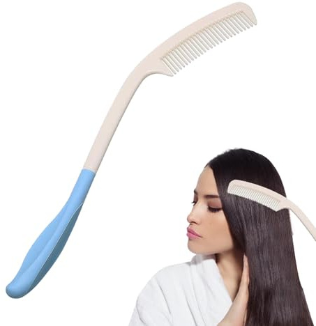 Brosse à cheveux à long manche | Peigne doux à long manche – Élégante et belle brosse d'épilation à long manche pour femmes avec des cheveux longs
