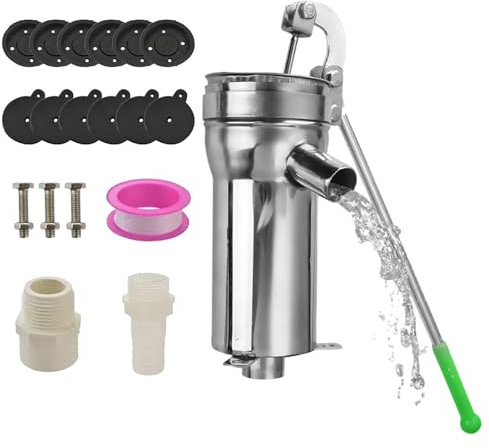 Xummpxuk Deep Well Hand Pump | Stainless Steel Well Water Pump - Deep Well Hand Pump for Well Water, Pump Groundwater for Home Garden Yard