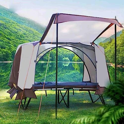 WDWDW Off-The-Ground-Zelt, Faltzelt-Kombination, Off-Ground-Zeltunterstand mit Tragetasche für Wandern, Camping, Outdoor-Aktivitäten