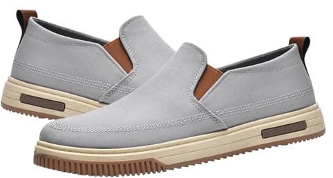 Aocase Chaussons DiabéTiques Homme Chaussures de Marche orthopédiques Larges pour Homme diabétique Respirantes et Bon Soutien la voûte Plantaire,Gris,43 EU