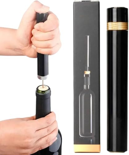 Cavatappi a pressione d'aria, apribottiglie portatile e tascabile per i viaggi, resistente al sughero e facile da usare