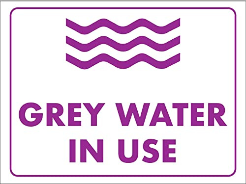 Agua Gris En Uso Señal De Advertencia Carteles De Pared De Metal Pintura De Hojalata Placa Metal Cartel Para Salón Garaje Jardín Pub S