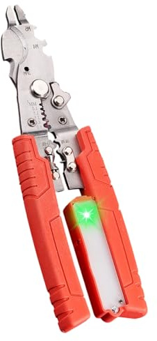 Alicates profesionales para pelar cables y cortar cables con agarre ergonómico para un corte limpio y seguro, industrial, fácil de usar, alicates profesionales para pelar cables