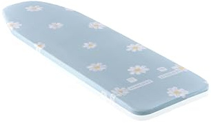 Leifheit Bügelbrettbrezug Cotton Classic Universal, Größe bis 140 x 45 cm | 3 mm Schaumstoffpolsterung, für Bügeleisen und Dampfstationen, mit Schnurzug, Spannclip, farbig, 140,0 x 45,0 x 3,0 cm