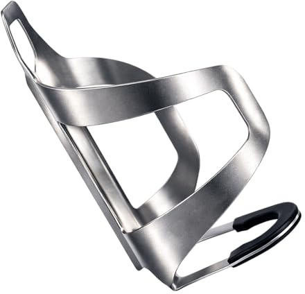 Bike Water Bottle Holder, Secure Cycling Hydration Solution, Universal Bike Bottle Cage with Titanium Finish, Compatible with Most Bicycle Models