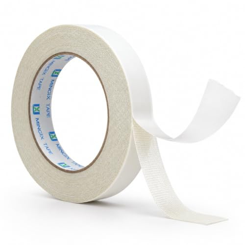 YFYWINSH Ruban en Tissu Double Face 2 cm × 20 m, Adhésif Textile Extra Fort | Pour vêtements, rideaux et ourlets, sans couture, fixation rapide, usage intérieur, pour textiles