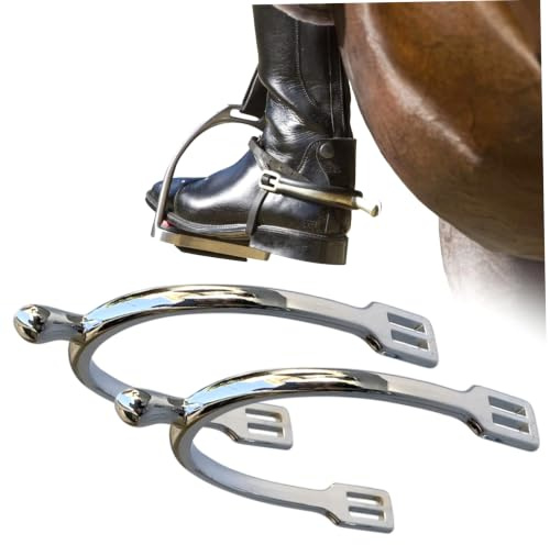 Xoeryoy 2 Stück englische Sporen aus Legierung für Western-Cowboystiefel, Reitausrüstung für Kinder; 1