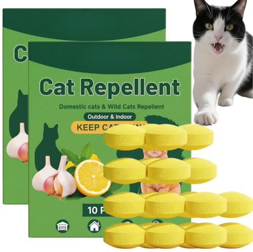 20pcs Natural Cat Repellent for Gardens,Cat Deterrent Balls,Peppermint Oil