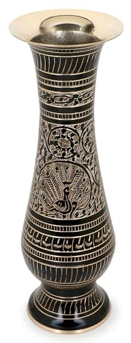 Zap Impex® Tallar el florero de latón del Trabajo para la decoración de la Sala de Estar de la casa de la Oficina de