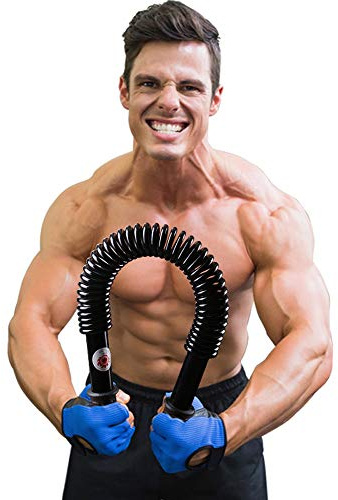 Biegehantel Königsfeder Fitnessgeräte für Arm, Brust, Unterarm Krafttraining Armtrainer Power Twister Fitness Training Spannfeder, Expander, Widerstandsfeder Power Twister,50KG