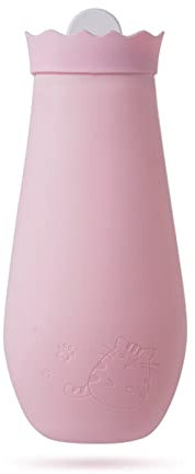 Tbkoly Wärmflaschentasche Handfüße Wärmer, Handwärmer Silikon Mikrowelle Wärmbeutel mit Strickbezug Bestes Geschenk für Frauen Freundin Warmwasserbeutel (Farbe: B) (Farbe: A)