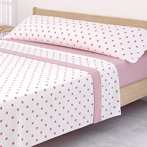 Victorio & Lucchino Juego de sábanas Coralina, térmica para Invierno, Tacto Suave - Modelo Karina (Rosa Nuevo, 150 Cm)