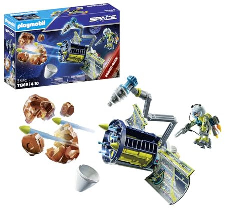 PLAYMOBIL Space Promo Pack 71369 Meteoroiden-Zerstörer, Raumfahrt, Weltraum, schwenkbarer Gelenkarm und schussfähige Kanonen, Spielzeug für Kinder ab 4 Jahren