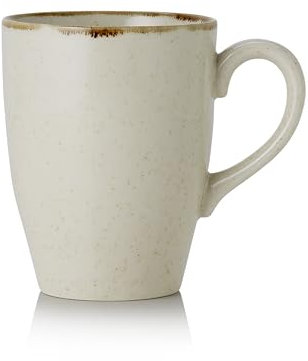 WAS Germany Lot de 6 gobelets de 0,35 l - Sable - Porcelaine