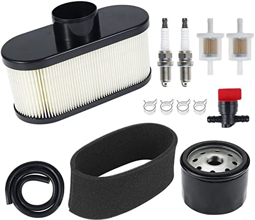 Donkivvy Filtre à air et huile avec kit d'entretien pour tondeuse à gazon Kawasaki FR651V FR691V FR730V FS481V, moteur 4 temps, remplace 11013-0752 11013-7047 11013-0726