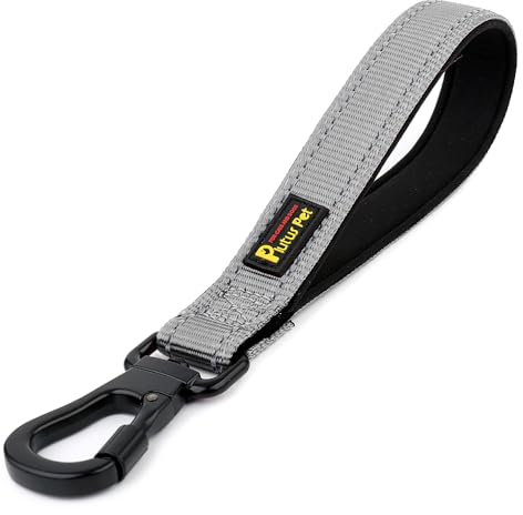 Plutus Pet Short Dog Lead with Padded Handle for Medium Large Dogs