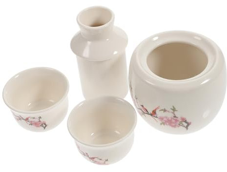 Zerodeko Keramik-weinwärmset Mit Handbemalung Keramik-trinkbecher Als Wärmer Keramikwärmer Für Wein Multifunktionale Haushaltsaccessoires