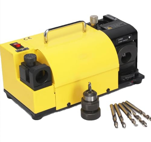 Bohrerschärfer, MR-13A Bohrerschärfer 3–13 mm, 95° bis 135° Spitzenwinkel einstellbarer Bohrernachschärfer, tragbarer Bohrerschärfer mit 11 Bohrfutter,SDC