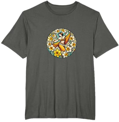 Bauchtänzer Narzissen-Illustration Bauchtanz T-Shirt