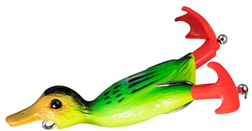 Enten-Topwater-Angelköder,Top Water-Enten-Angelköder | Entenköder Gummiköder - Angelgerät mit Spritzfüßen für Familien-Angelausrüstung
