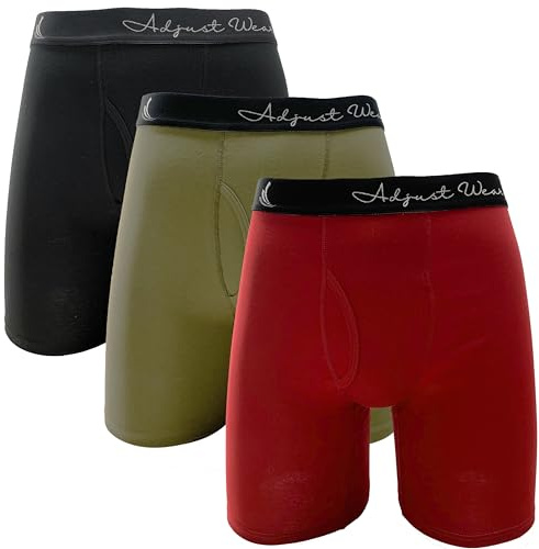 Caleçon Homme Boxer Long en Coton Anti-frottement Et Aussi Grande Taille sans Couture sans Étiquette Coton Supérieur 50 Fils Respirant Lot De 3
