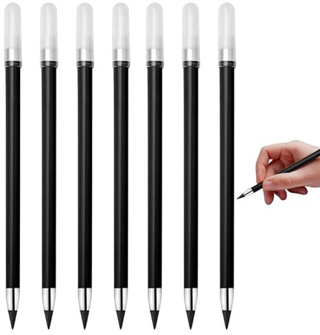 Infinity Bleistift mit Radiergummi – Radierbarer Zeichenstift mit Radiergummi 6 Stück, bleistift ohne Tinte | tintenfreie Bleistifte, Permanent-Radierstifte, Permanent-Radierstifte, Perma-Bleistifte