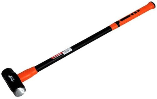 Neilsen CT0284-8lb Sledgehammer with High Grade Steel Head, 33in Fibreglass Shaft and Cushion Grip Rubber Handle