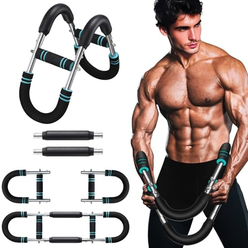 Brusttrainer für Männer, Verstellbarer Twister Armtrainer, Brust Workout Expander Ausrüstung für den Heimgebrauch, Schultern und Unterarme Muskeltraining Fitness Armtrainer