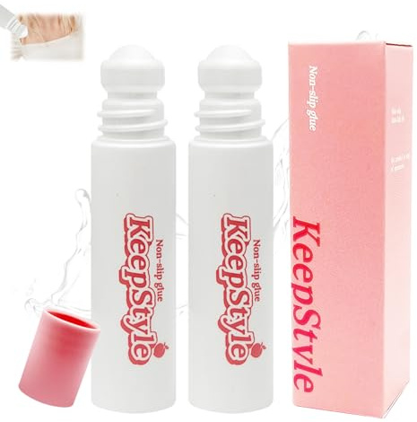 Gubuyi 10g*2 Adhesivo Cutáneo, Pegamento para Tela, Pegamento para ropa, Pegamento Sock Stop, Diseño de cojinetes de bolas, Fijación antideslizante con Medias de Compresión, Pantis, Ligas, Faldas