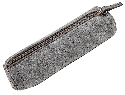 HOMSFOU Runder Stifthalter aus Polyester mit Großer Kapazität Multifunktionales Federmäppchen und Kosmetiktasche für Schule und Büro