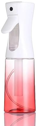 ZALUJMUS Ultra Fine Mist Spray Bottle, 50ml Continuous Sprayer, Plastic Reusable Container for Hair, Travel Size, Hand Wash Care, Sport Theme (Gradient Red)