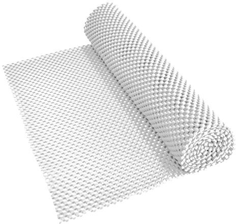 Aidapt Non Waterproof Slip White Easy to Cut 150x30 cm Fabric Mat Ideal for use Lining Draws, Shelves , and Work tops
