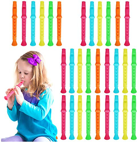 THE TWIDDLERS 45pcs Flöten Aus Kunststoff Für Kinder | Musikinstrumente für Kinder | Kindergeburtstag Gastgeschenk | Kindergeburtstag Gastgeschenke Party Mitgebsel für Kinder