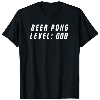 Beer Pong tshirt Beerpong Bierpong Level God lustig