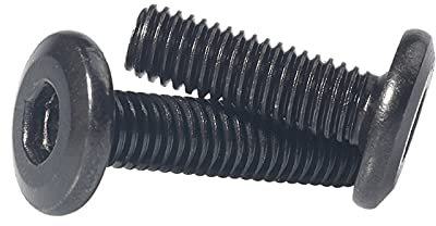 Black Hypotenuse Flat Head Hex Drive Screw M5 (10pcs) 30mm
