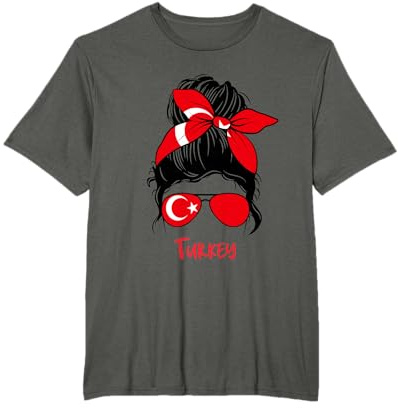 Türkei Bandana Mädchen Türkische Flagge Rot Sonnenbrille Republik T-Shirt