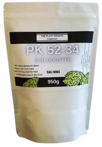 PK 52-34 Powder - High Purity Hydroponic Nutrients for Recreational Herbs, House Plant, Bud & Flower Food, Dry Plant Feed, Water-Soluble Fertiliser for Maximum Yield - 950g