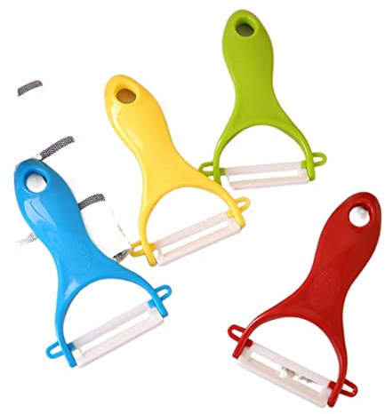 Pelapatate 1pc Pelapatate for frutta in ceramica Taglierina Posate affilate Pelapatate Tagliaverdure Cottura Accessori for la cucina Gadget pelapatate(A)